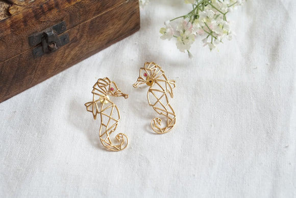 Sea horse earring (1-4523)(B)