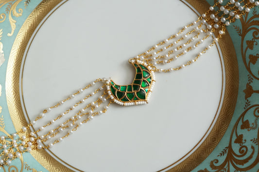 Green Stone Kundan Choker (4-9338)(R)