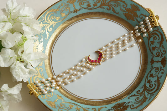 Pink Stone Kundan Choker (4-9337)(R)