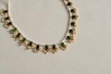 Green Stone Kundan Necklace (4-9334)(R)