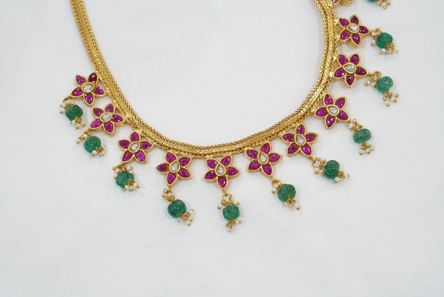 Kundan necklace (4-7602)(K)(PREORDER)