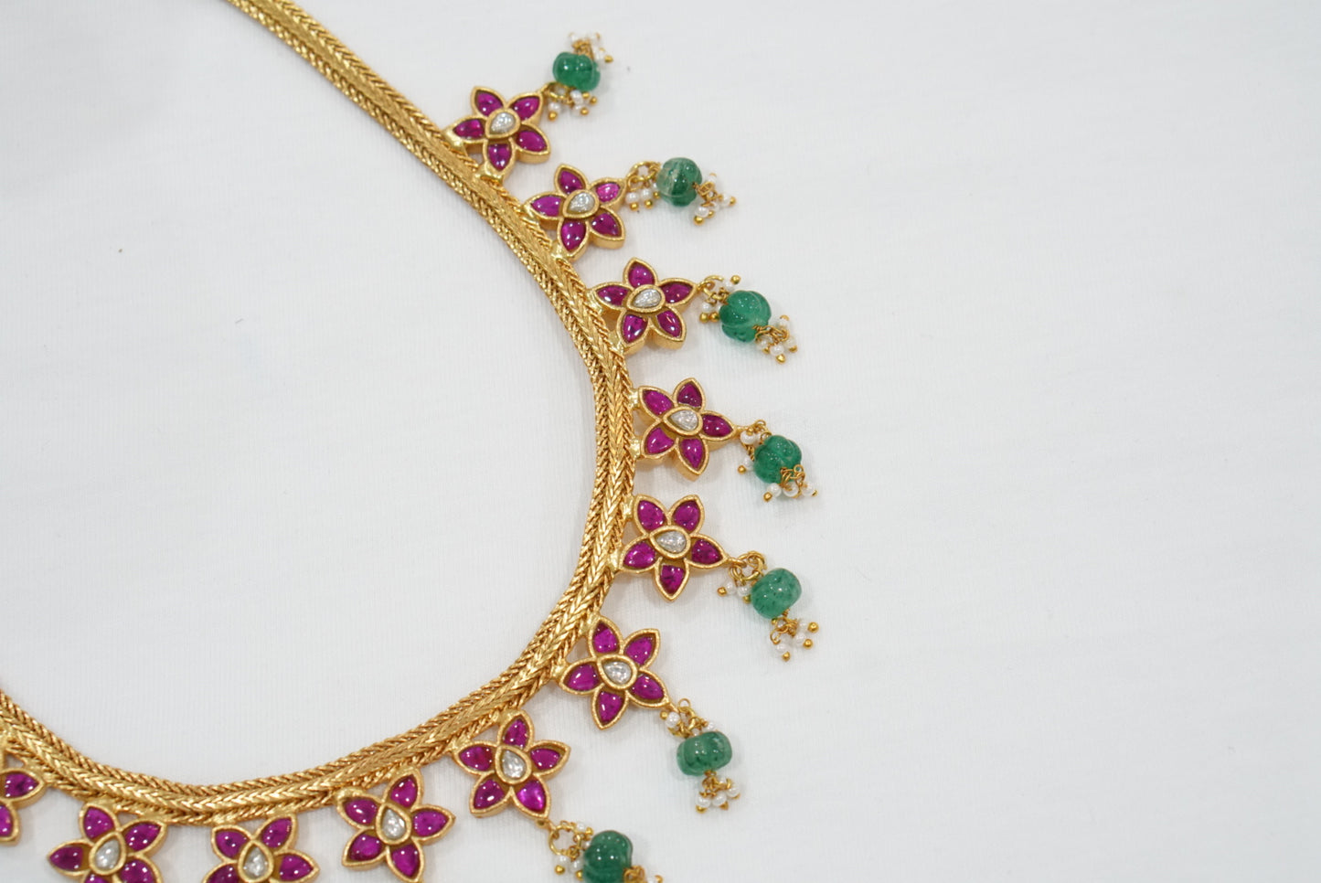 Kundan necklace (4-7602)(K)(PREORDER)