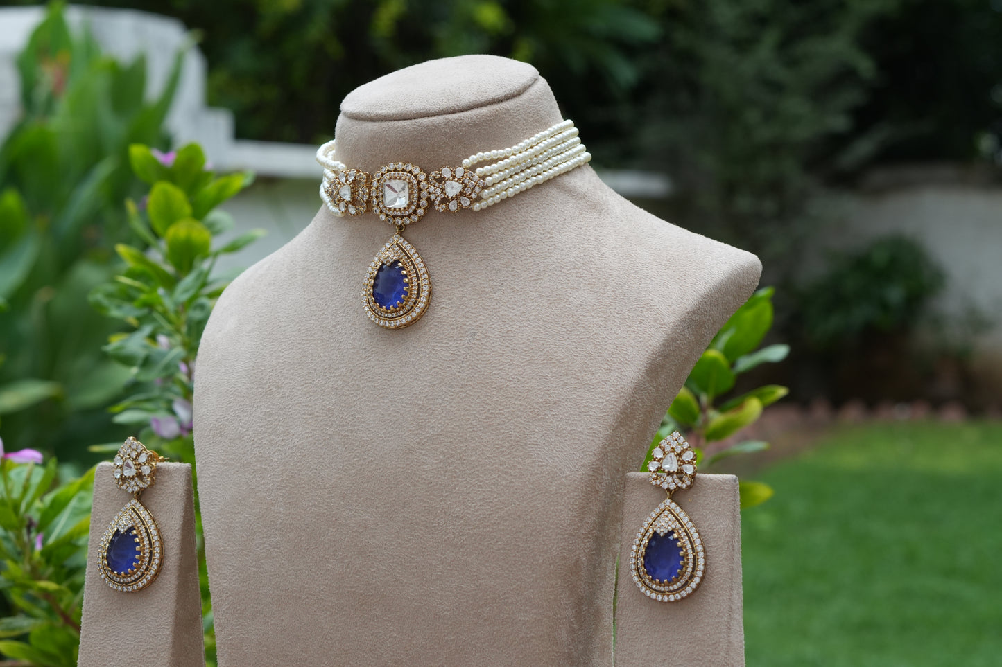Polki Choker Set (4-9316)(B)