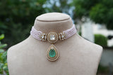 Polki Choker Set (4-9313)(B)