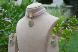 Polki Choker Set (4-9313)(B)