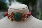 Kundan Choker Set (4-9311)(R)