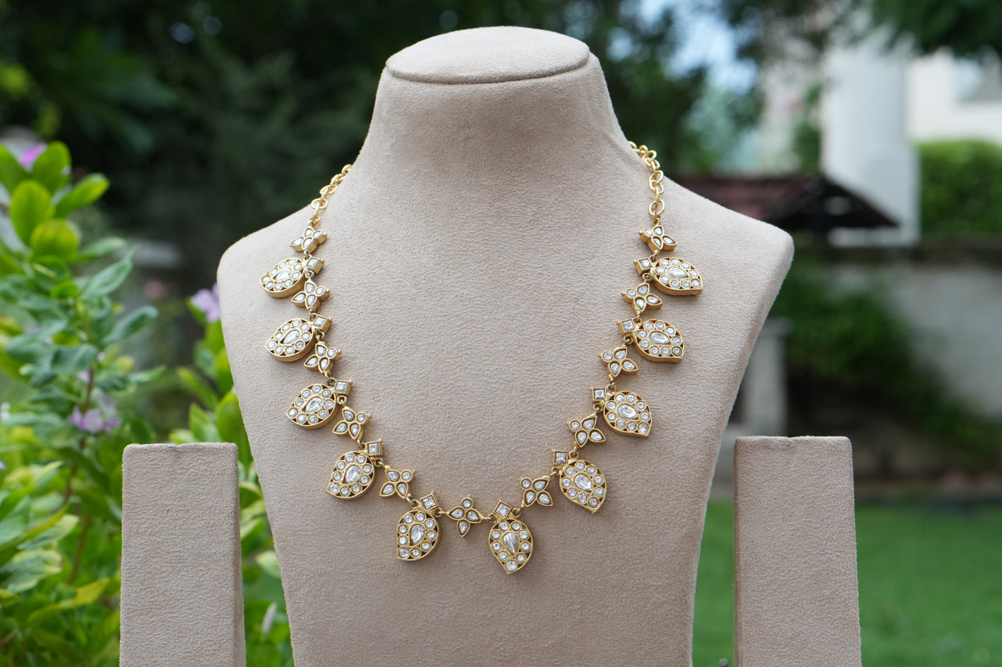 Reversible Kundan Mango Necklace (4-9324)(K)