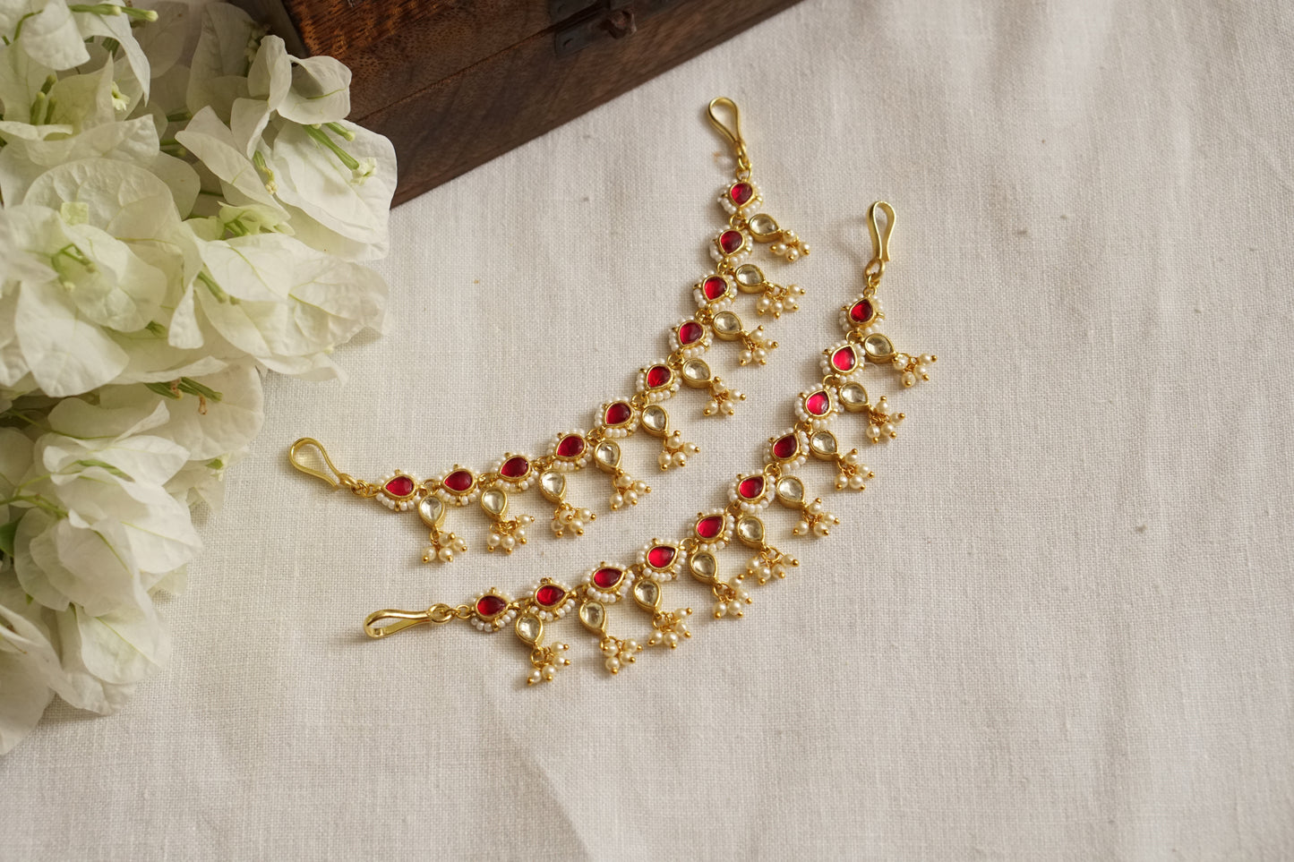 Kundan Ear chain (9-216)(N) - JEWELSTYLE