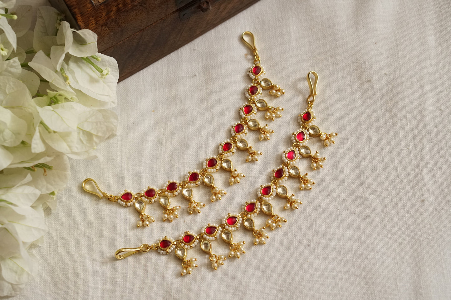 Kundan Ear chain (9-216)(N) - JEWELSTYLE