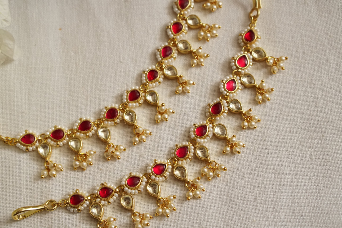 Kundan Ear chain (9-216)(N) - JEWELSTYLE