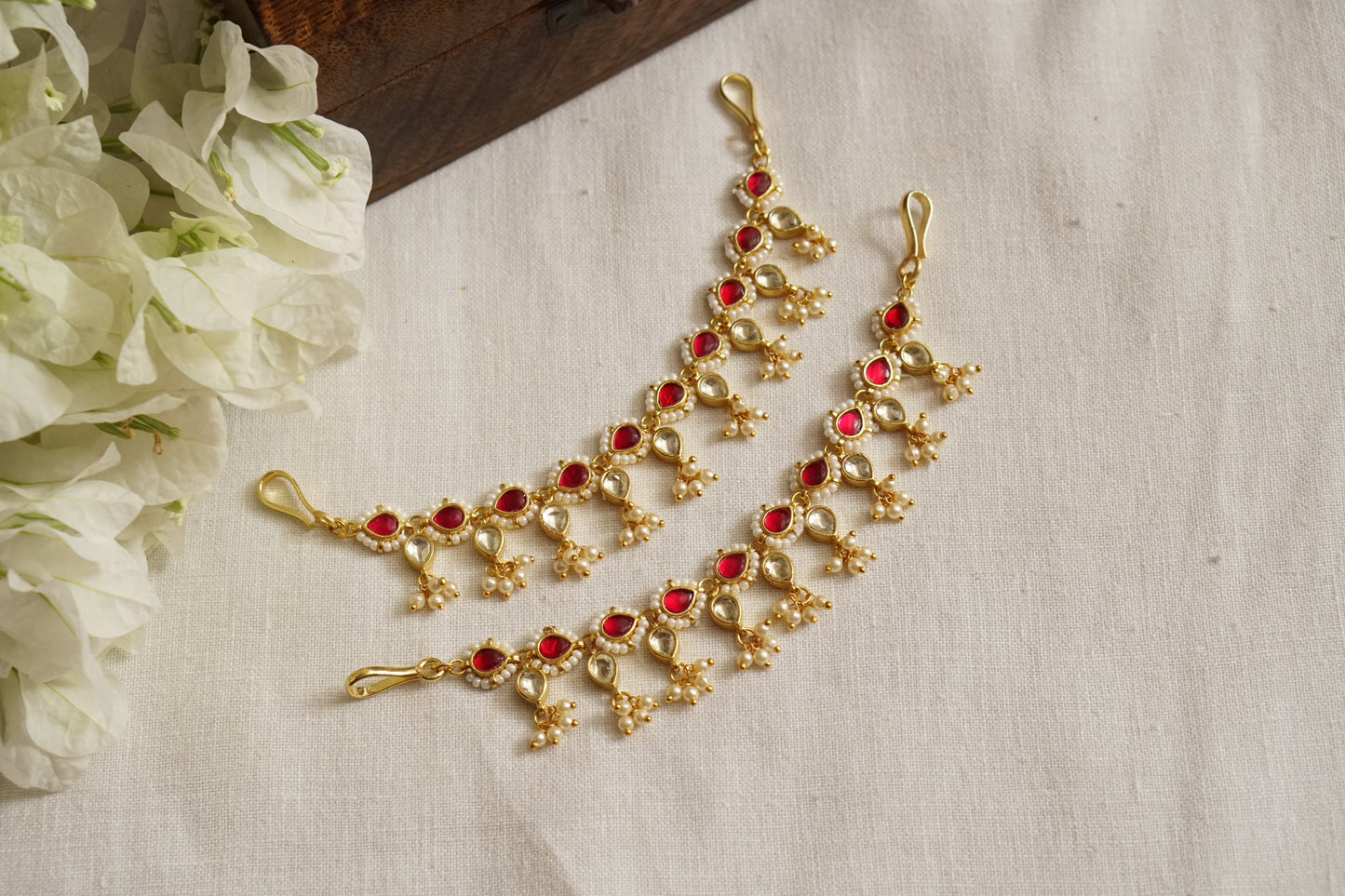 Kundan Ear chain (9-216)(N) - JEWELSTYLE