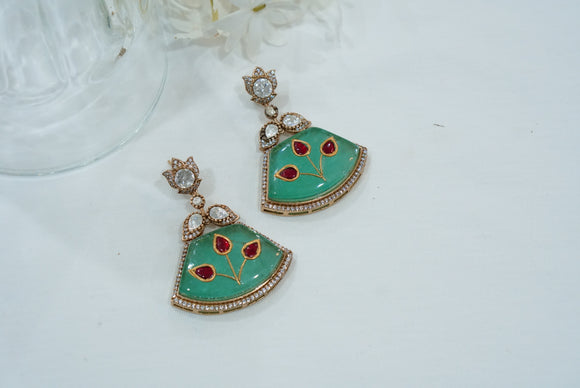 Kundan Earrings (1-3965)(K)