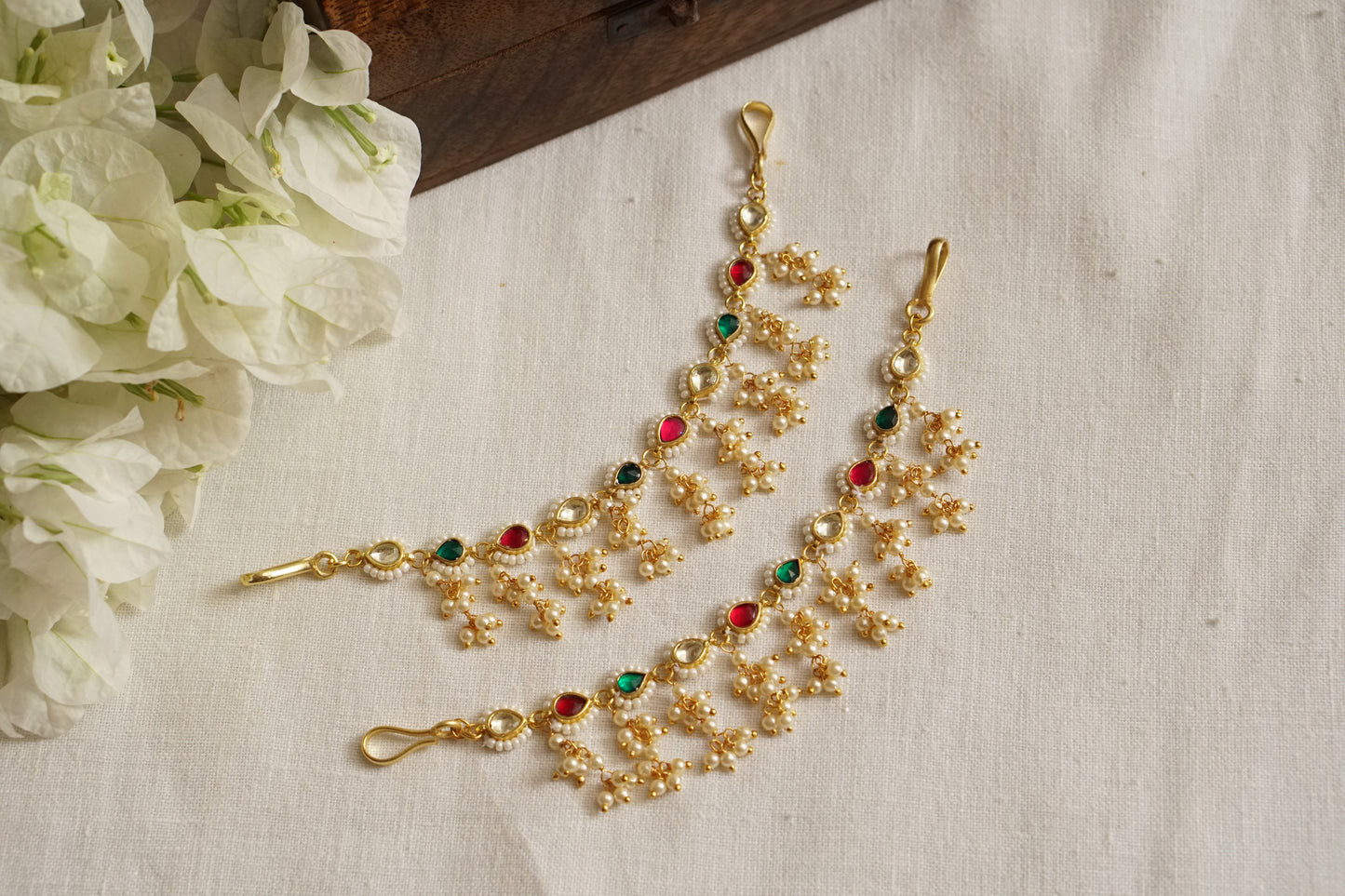 Kundan Ear chain (9-218)(N) - JEWELSTYLE
