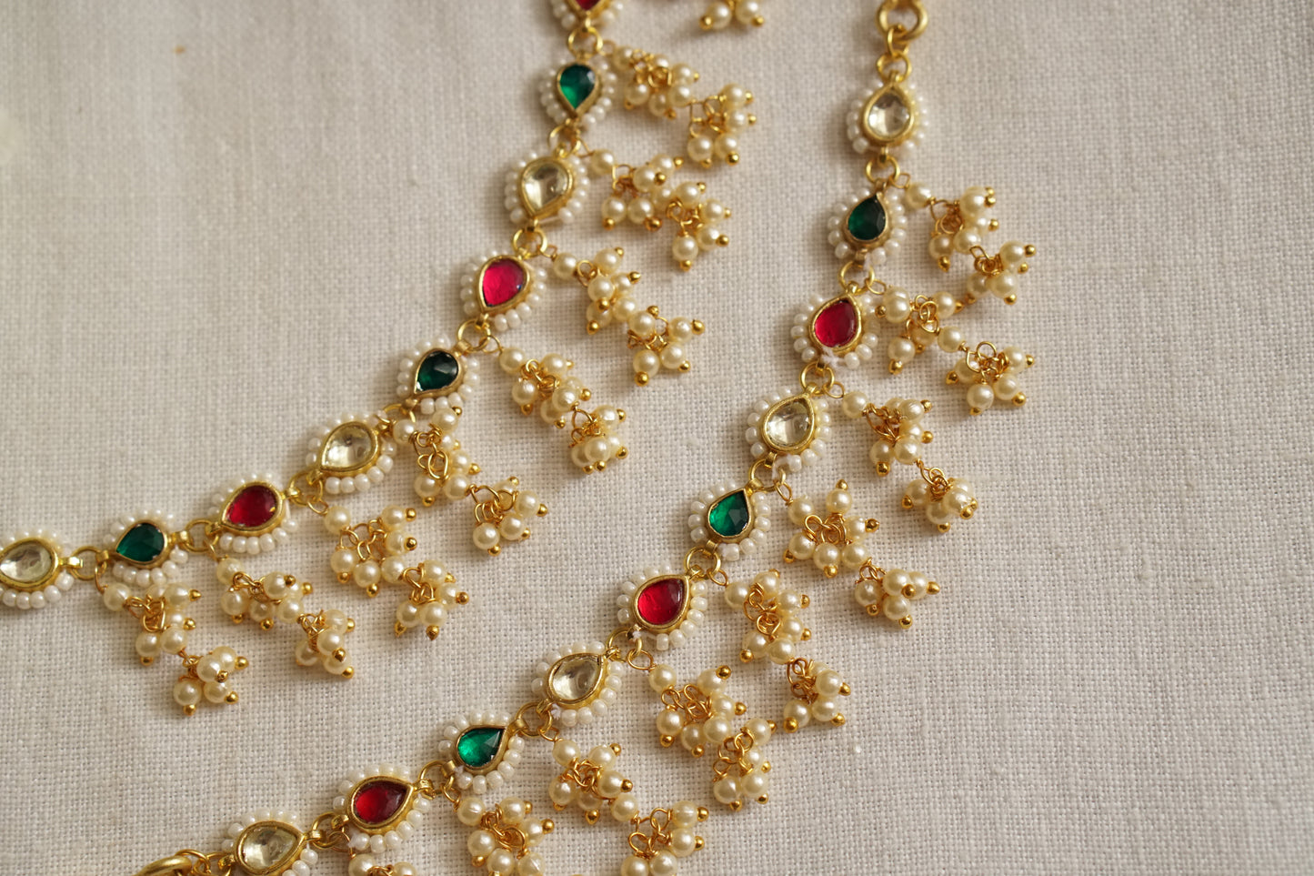 Kundan Ear chain (9-218)(N) - JEWELSTYLE