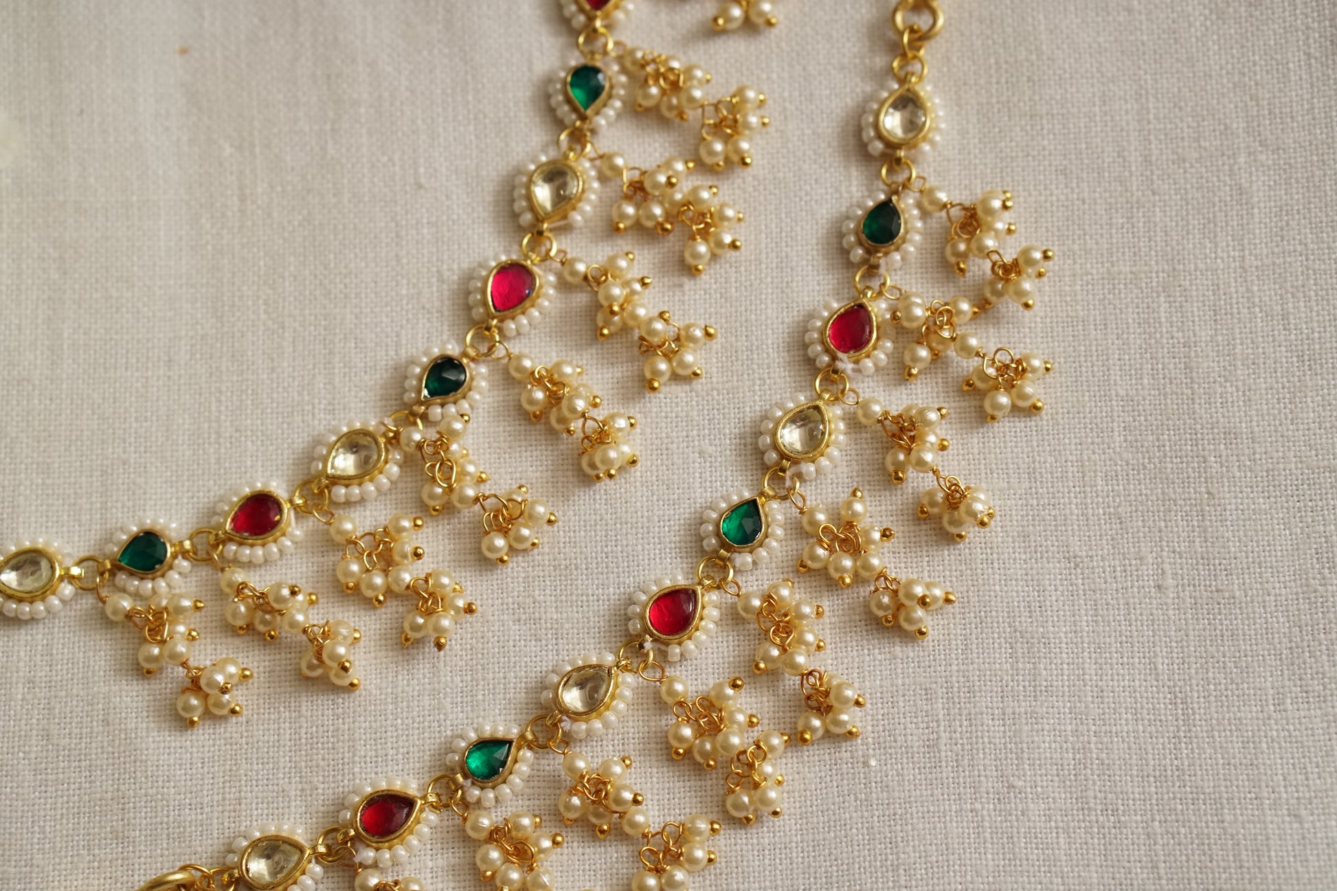 Kundan Ear chain (9-218)(N) - JEWELSTYLE