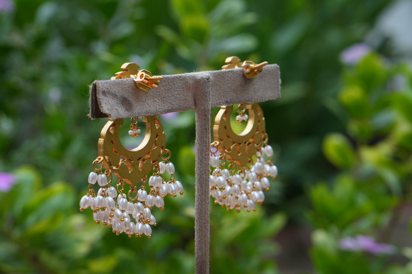 Kundan  Earrings (1-5320)(K)