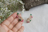 Multi Stone Ad Earcuff Earrings (1-5345)(P)