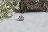 Multi Stone Ad Ring (Size No.7 )(6-374)(P)