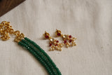Kundan Beads Necklace set (4-8106)(N)