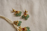 Kundan Beads Necklace set (4-8107)(N)