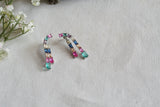 Multi Stone Ad Earrings (1-5343)(P)