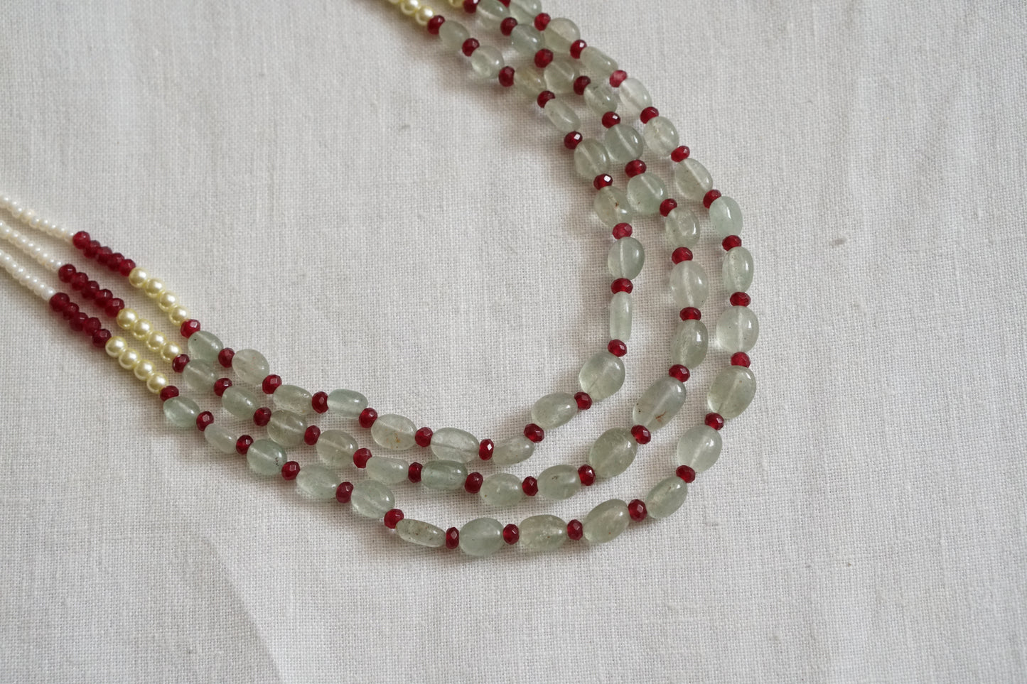 Kundan Beads Necklace (4-8109)(N)