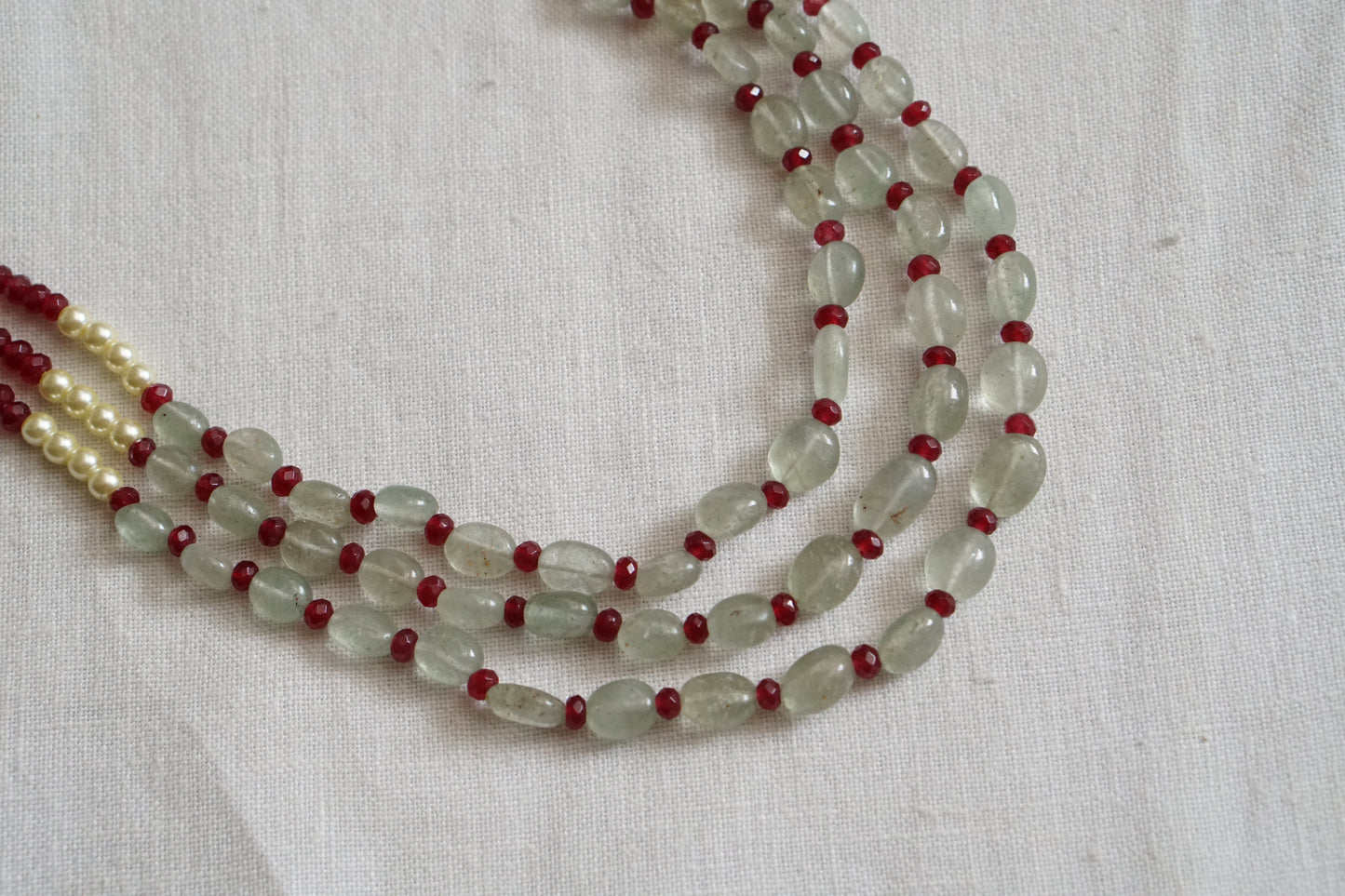 Kundan Beads Necklace (4-8109)(N)