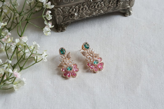 Multi Stone Ad Earrings (1-5340)(P)