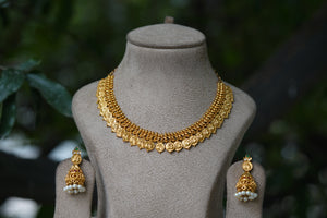Kundan antique necklace set (4-5871)(AK)