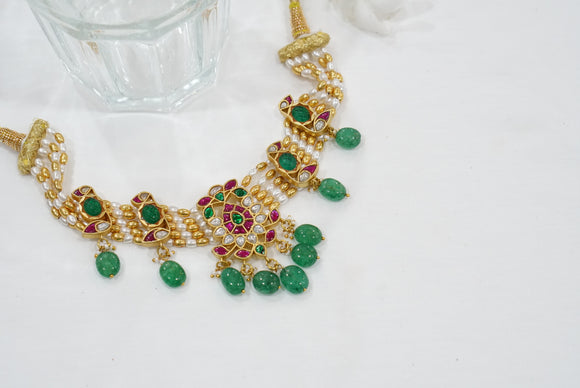 Kundan choker (4-7598)(K)