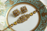 Yellow Stone ad Necklace Set (4-9377)(B) - JEWELSTYLE