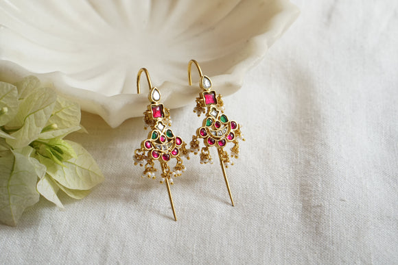 Kundan Earcuff Earrings (1-4779)(K)