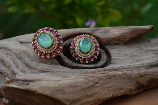 Polki Studs (1-5334)(B)
