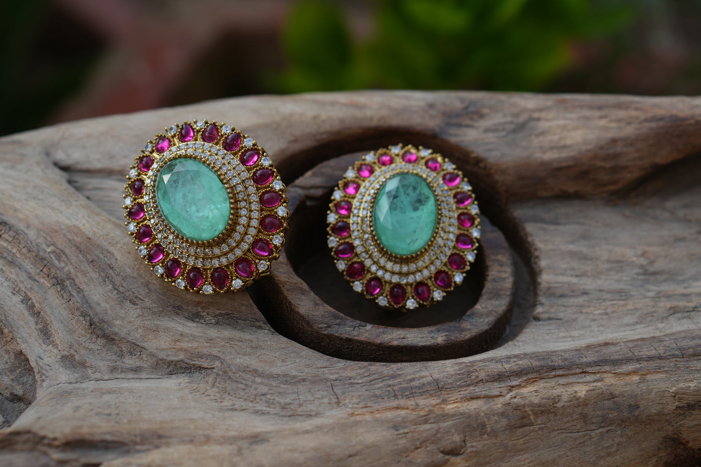 Polki Studs (1-5334)(B)