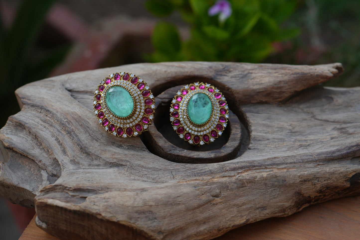 Polki Studs (1-5334)(B)