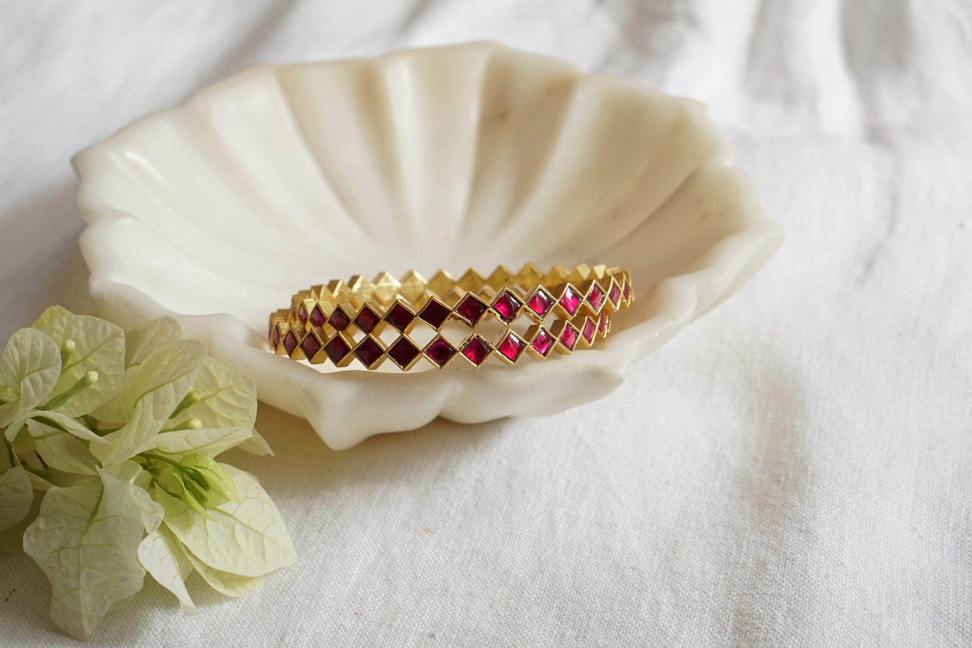 Kundan Bangle (3-474(K)Size 2’6 - JEWELSTYLE