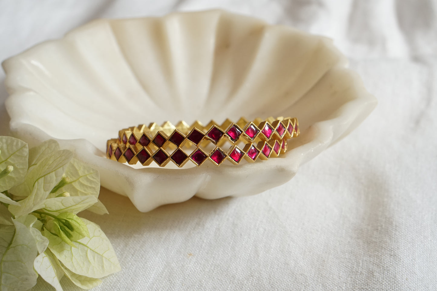 Kundan Bangle (3-474(K)Size 2’6 - JEWELSTYLE