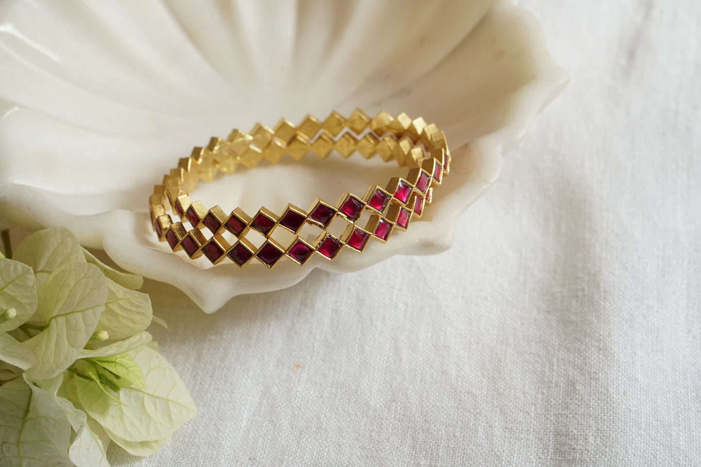 Kundan Bangle (3-474(K)Size 2’6 - JEWELSTYLE