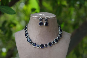 Kundan polki necklace set (4-5877)(EX)