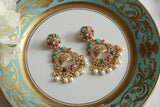 Multi Stone Polki Earrings (1-5353)(B) - JEWELSTYLE