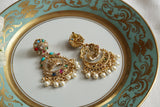 Multi Stone Polki Earrings (1-5353)(B) - JEWELSTYLE