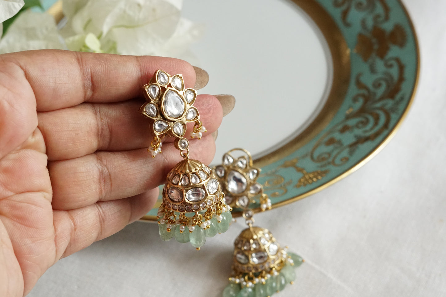 Polki Jhumki (1-5352)(B)