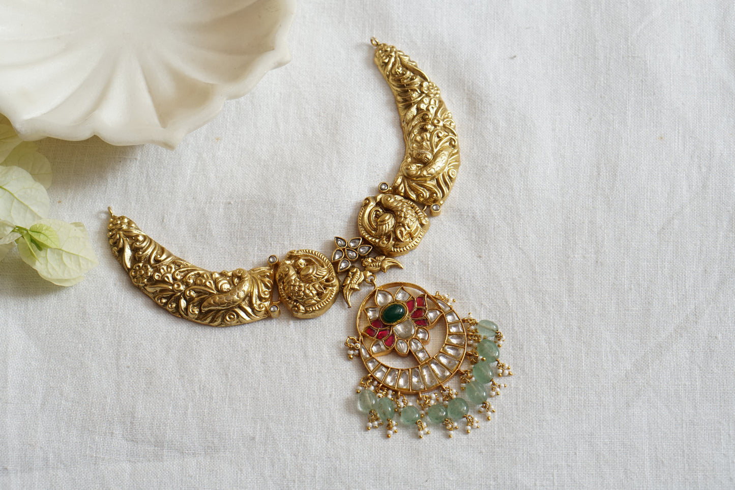 Kundan Necklace (4-8672)(K)