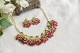 Kundan Necklace Set (4-9386)(A) - JEWELSTYLE