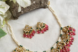 Kundan Necklace Set (4-9386)(A) - JEWELSTYLE
