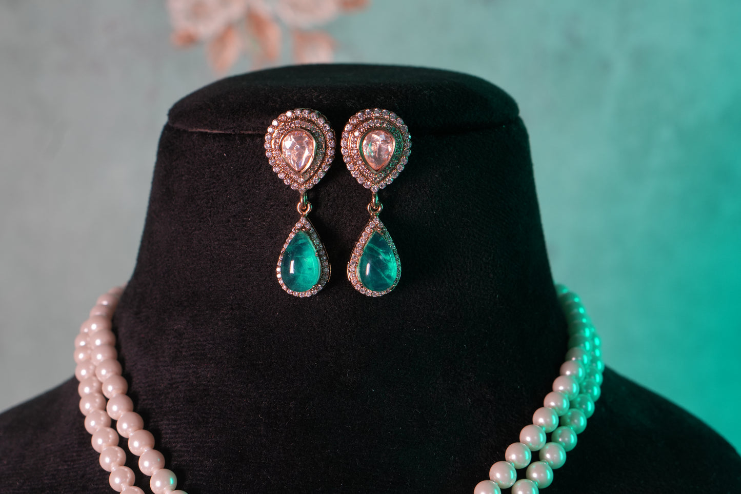 Polki Pendant Set(4-9359)(B)