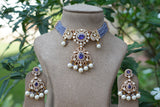 Polki choker set (4-7616)(B)