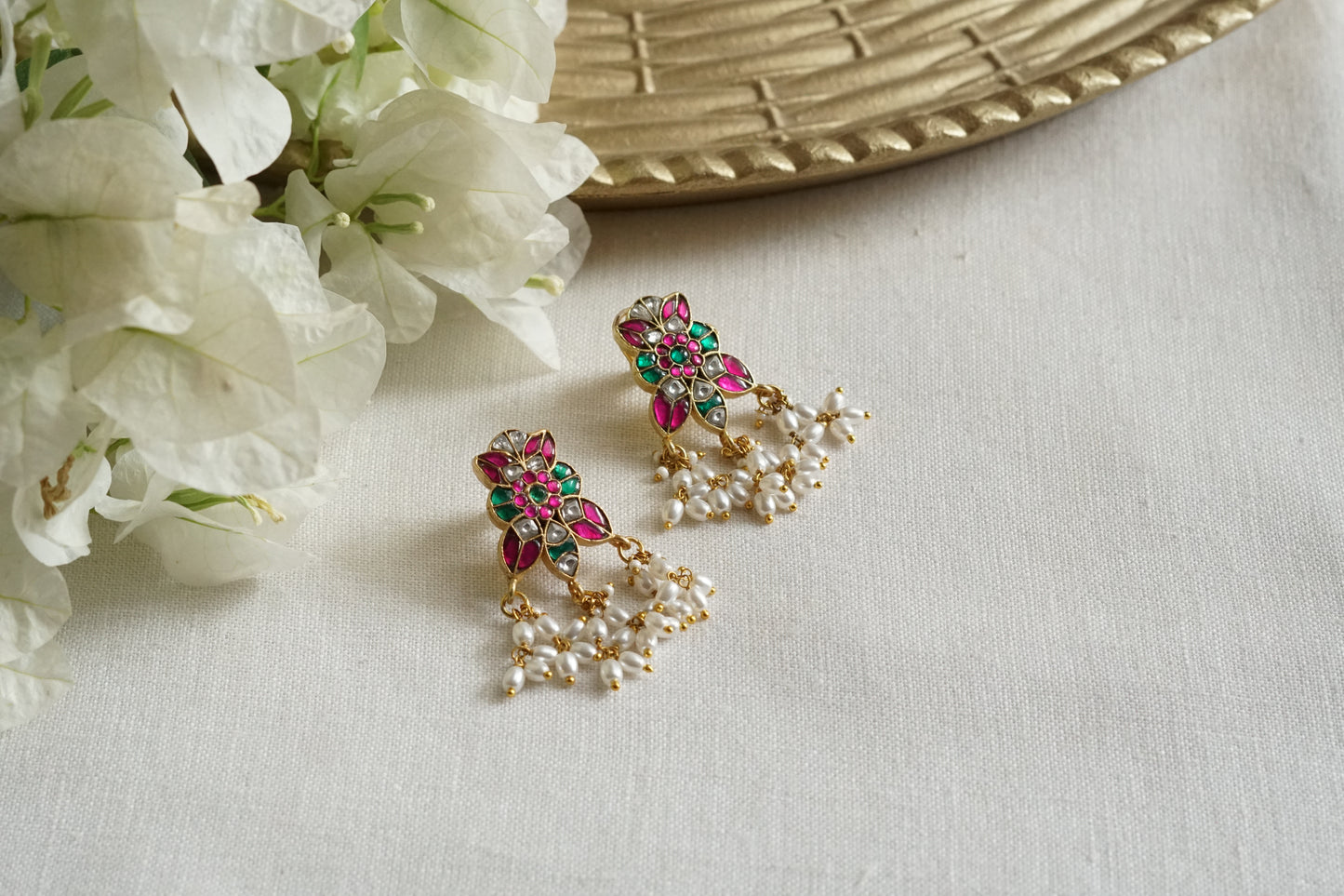Kundan Earrings (1-5358)(K)