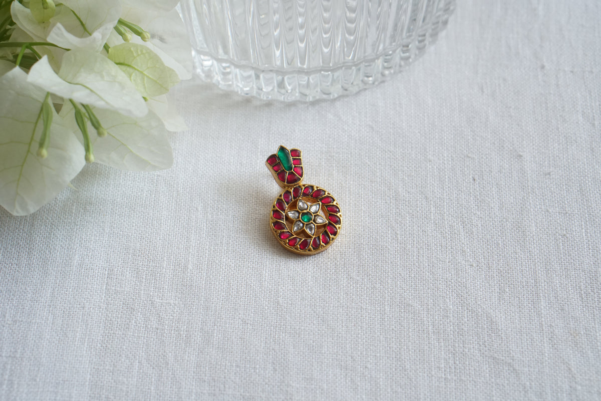 Kundan pendant (4-9650)(K)