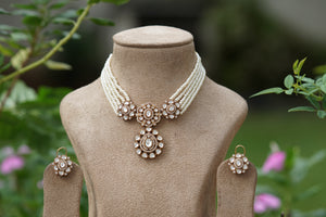 Polki Choker Set  (4-8317)(B)
